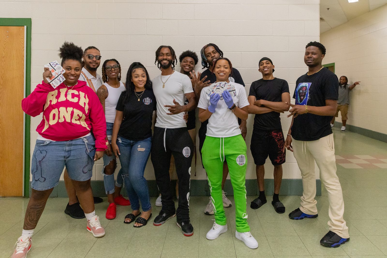 Centric Barber Lounge group photo at Turbo Day
